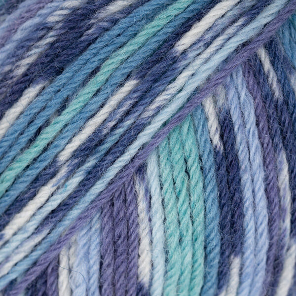 Knitting Yarn Drops Fabel Print Print 522 Turquoise/Blue Knitting Yarn