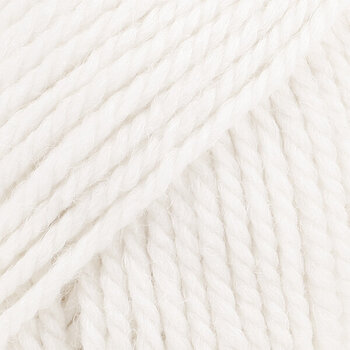 Knitting Yarn Drops Nepal Uni Colour 1101 White Knitting Yarn - 1