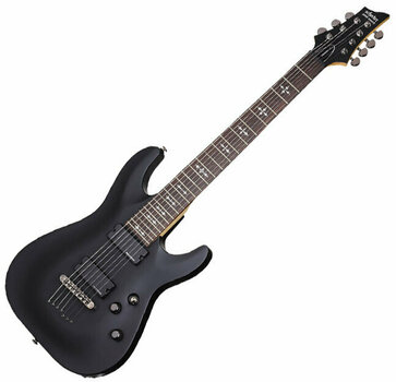 Guitarra elétrica de 7 cordas Schecter DEMON 7 Satin Black - 1