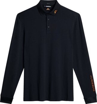 Πουκάμισα Πόλο J.Lindeberg Florian Long Sleeve Navy Melange S Πουκάμισα Πόλο - 1