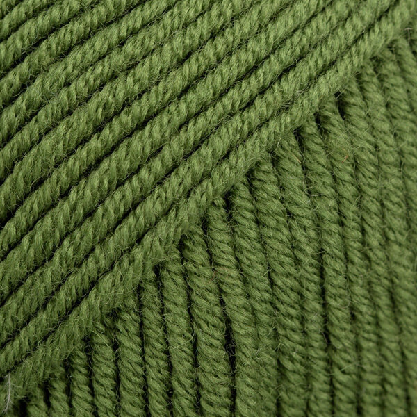 Przędza dziewiarska Drops Merino Extra Fine Uni Colour 52 Green Leaf Przędza dziewiarska