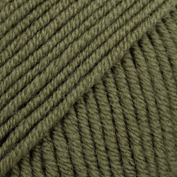 Przędza dziewiarska Drops Merino Extra Fine Uni Colour 53 Moss Green Przędza dziewiarska