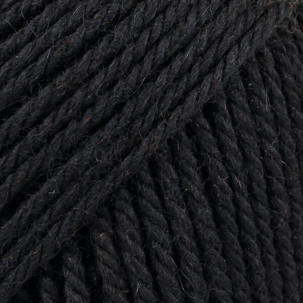 Knitting Yarn Drops Nepal Uni Colour 8903 Black Knitting Yarn