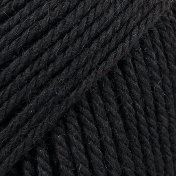 Knitting Yarn Drops Nepal Uni Colour 8903 Black Knitting Yarn - 1