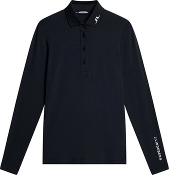 Polo J.Lindeberg Flor Long Sleeve Black L Polo - 1