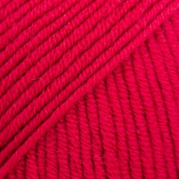 Knitting Yarn Drops Merino Extra Fine Uni Colour 11 Crimson Red Knitting Yarn - 1