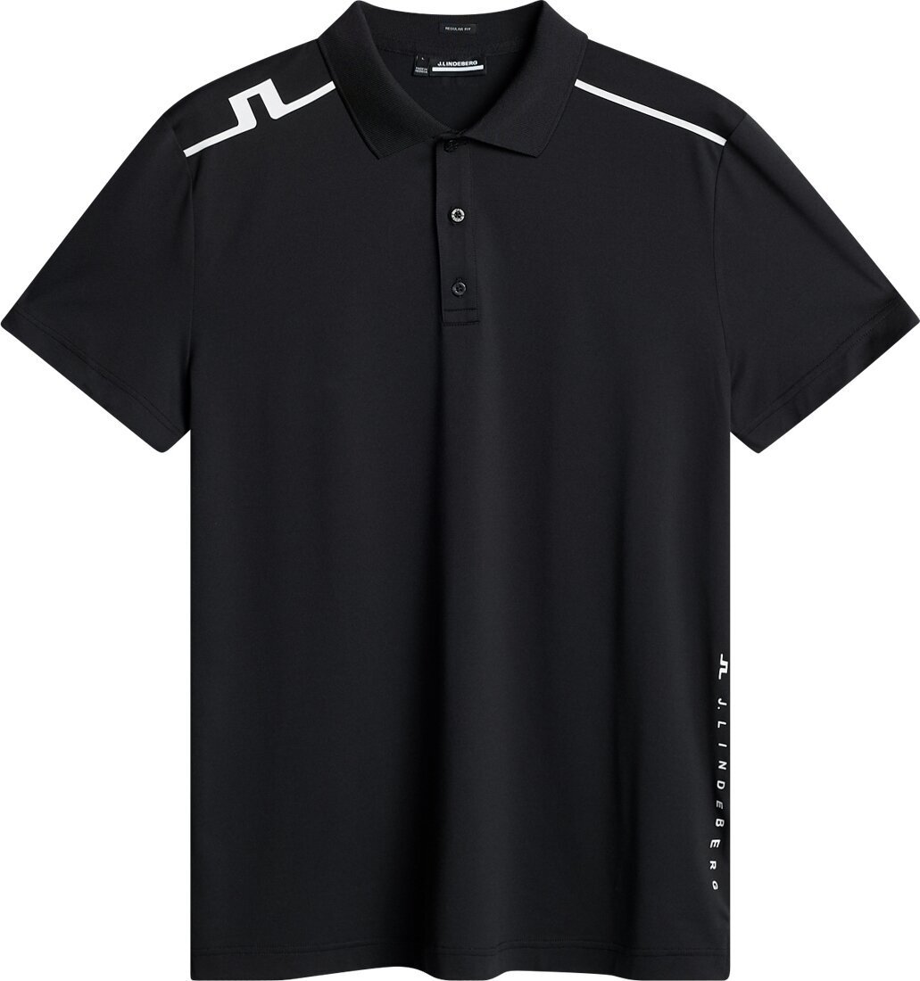 Rövid ujjú póló J.Lindeberg Lionel Regular Fit Black XL Rövid ujjú póló