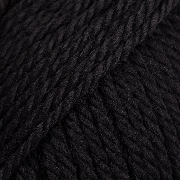 Strickgarn Drops Alaska Uni Colour 06 Black Strickgarn