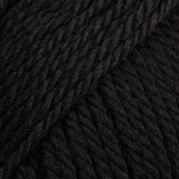 Strickgarn Drops Alaska Uni Colour 06 Black Strickgarn - 1