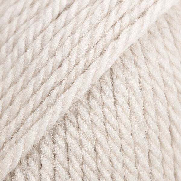 Strickgarn Drops Alaska Uni Colour 69 Pearl White Strickgarn