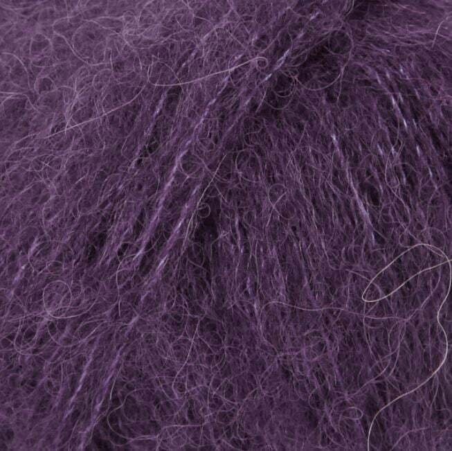 Knitting Yarn Drops Brushed Alpaca Silk Uni Colour 10 Violet Knitting Yarn