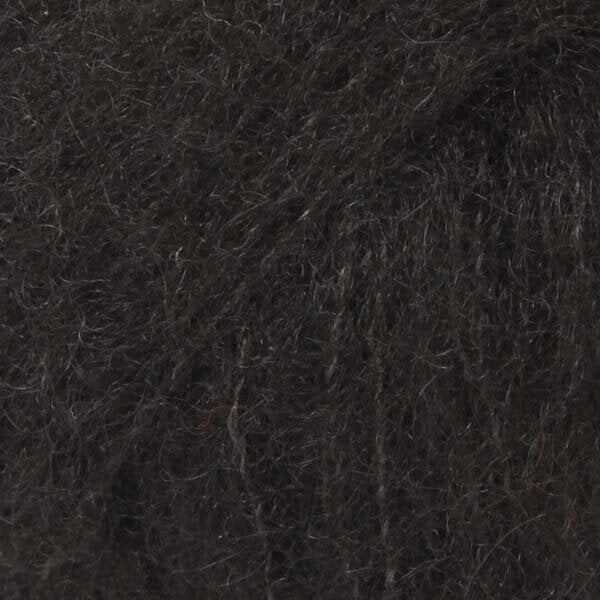 Knitting Yarn Drops Brushed Alpaca Silk Uni Colour 16 Black Knitting Yarn