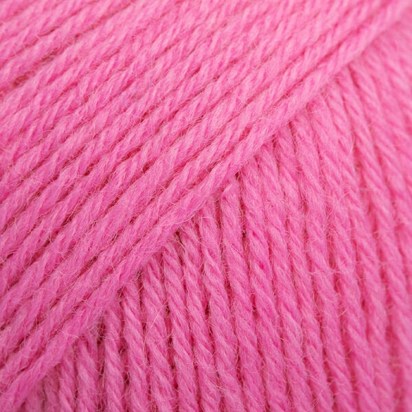 Hilo de tejer Drops Fabel Uni Colour 102 Pink Hilo de tejer