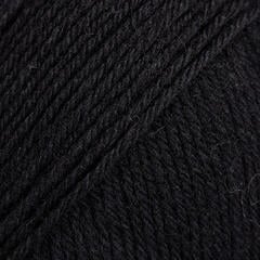 Pletací příze Drops Fabel Uni Colour 400 Black Pletací příze