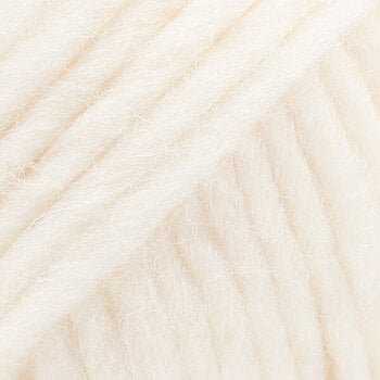 Knitting Yarn Drops Snow Uni Colour 01 Off White Knitting Yarn - 1