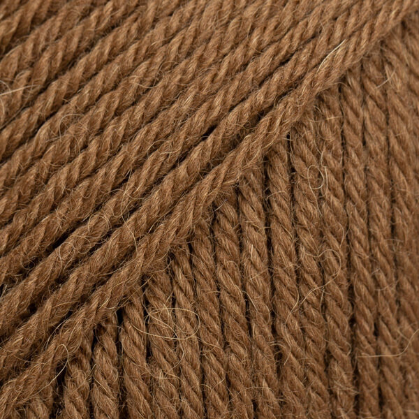 Fios para tricotar Drops Lima Uni Colour 9026 Chestnut Fios para tricotar