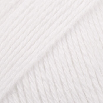 Knitting Yarn Drops Loves You 7 2nd Edition Uni Colour 01 White Knitting Yarn - 1