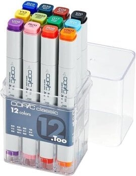 Pennarell Copic Classic Cartuccia d'inchiostro Basic Colours 12 pezzi - 1