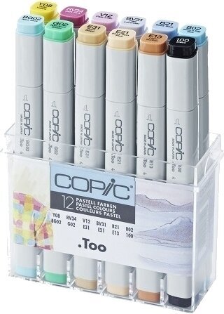 Pisak   Copic Classic Wkład do pióra Pastel Colours 12 szt