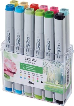 Filzstift Copic Classic Tintenpatrone Spring Colours 12 Stck - 1