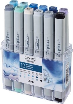 Pixur cu pâslă Copic Classic Refill cerneală Winter Colours 12 buc - 1