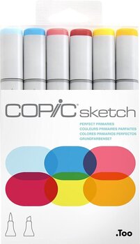 Μαρκαδοράκι Copic Sketch Αναπλήρωση μελάνης Perfect Primaries 6 τεμ. - 1