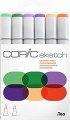 Flomaster Copic Sketch Резервоар за мастило Secondary Tones 6 Ком