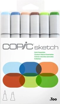 флумастери
 Copic Sketch Пълнител за писалка Earth Essentials 6 бр - 1