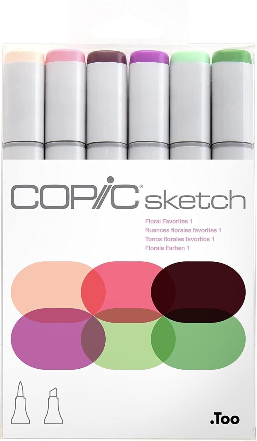 Viltstift Copic Sketch Inktpatroon Floral Favorites 1 6 stuks