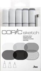 Viltstift Copic Sketch Inktpatroon Sketching Grays 6 stuks