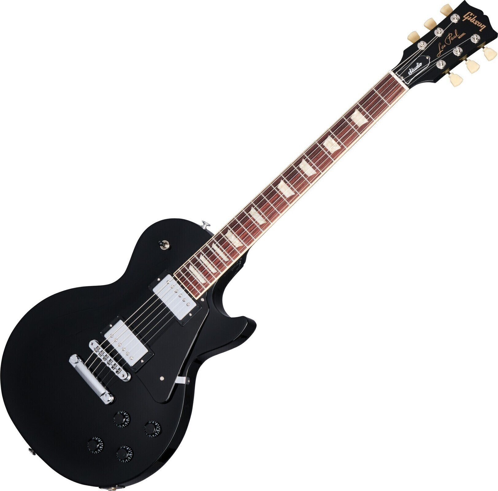 Електрическа китара Gibson Les Paul Studio (Black Trim) Ebony Електрическа китара