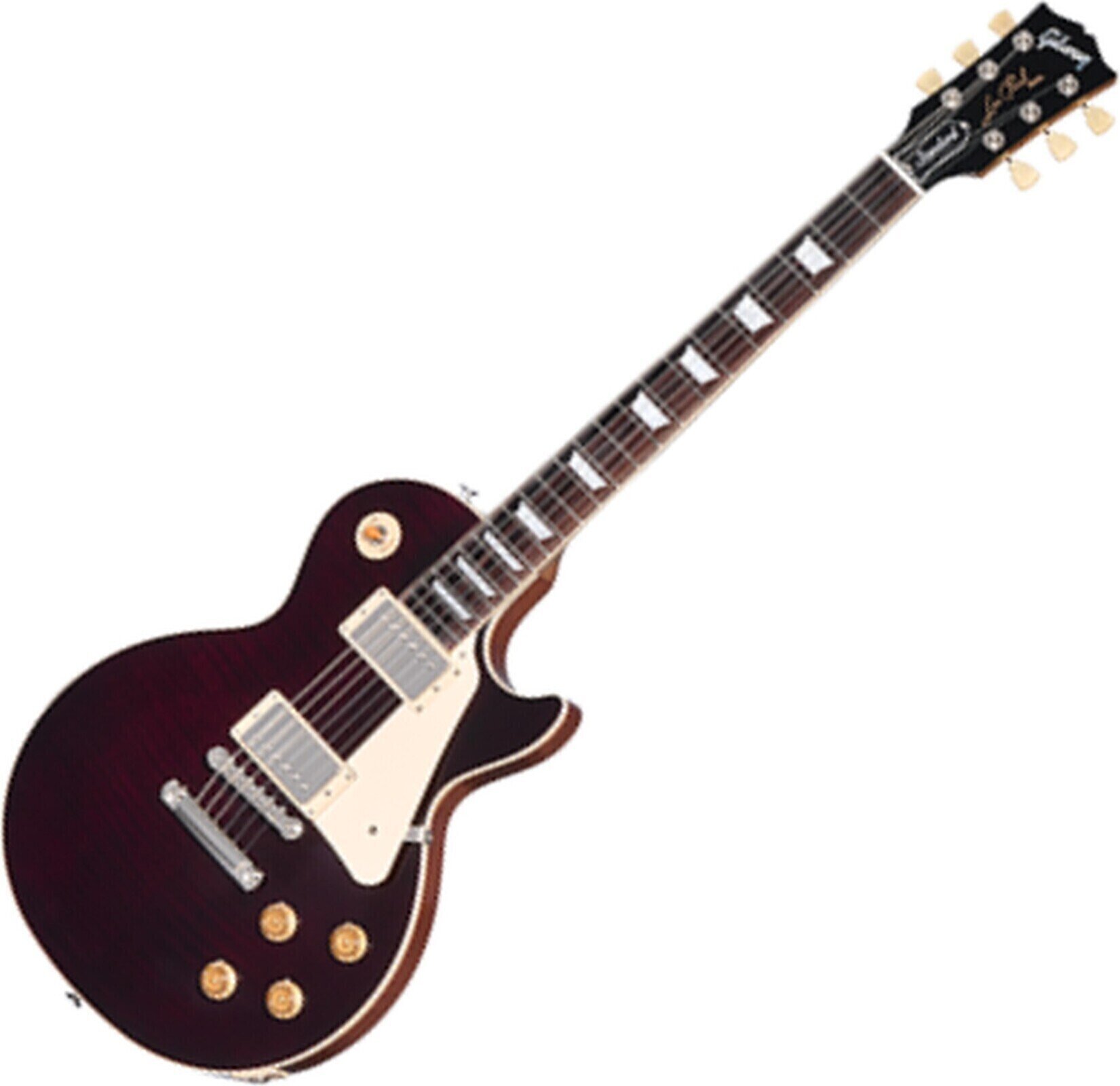 E-Gitarre Gibson Les Paul Standard 50s Figured Top Translucent Oxblood E-Gitarre