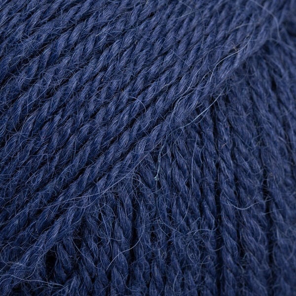 Fios para tricotar Drops Alpaca Uni Colour 5575 Navy Blue Fios para tricotar