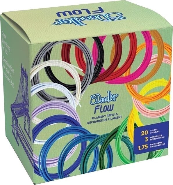 Pióro 3D
 3Doodler FLOW Box Premium Wkład do pióra 3D 20