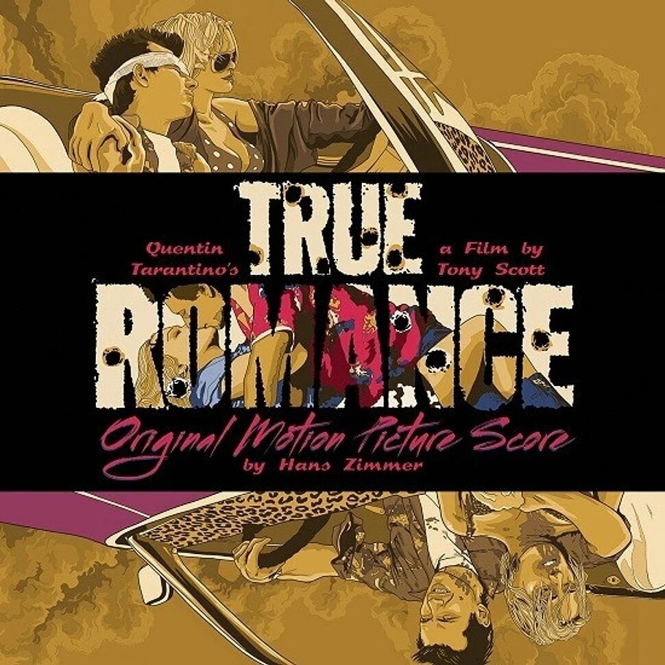 Vinyl Record Hans Zimmer - True Romance (Alabama and Clarence Swirl with Splatter) (Limited Edition) (Anniversary Edition) (2 LP)