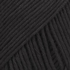 Pređa za pletenje Drops Safran Uni Colour 16 Black Pređa za pletenje