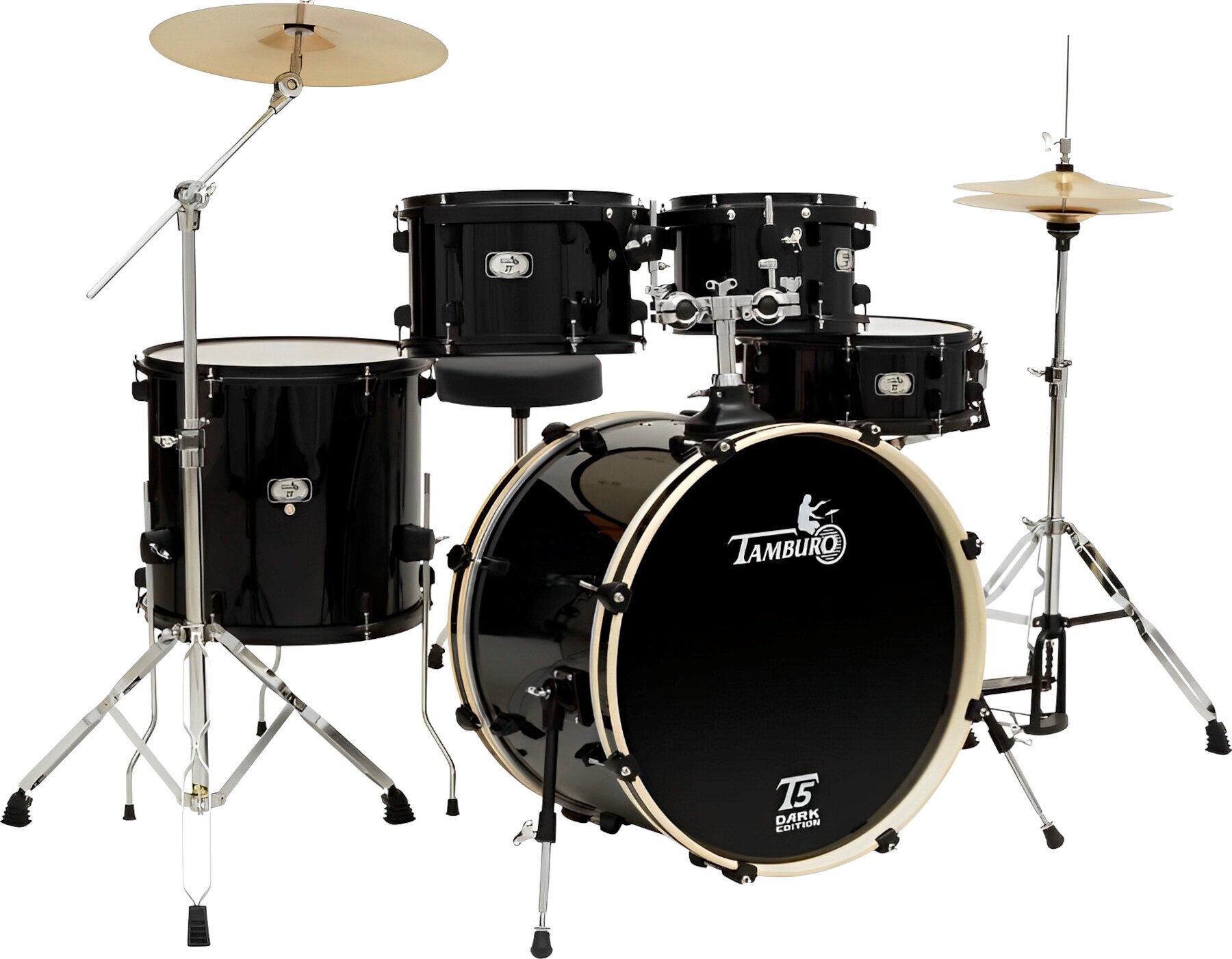 Drumkit Tamburo T5R22DARK Black Drumkit