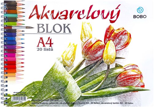 Skizzenbuch Bobo Watercolour Pad A4 250 g Skizzenbuch - 1