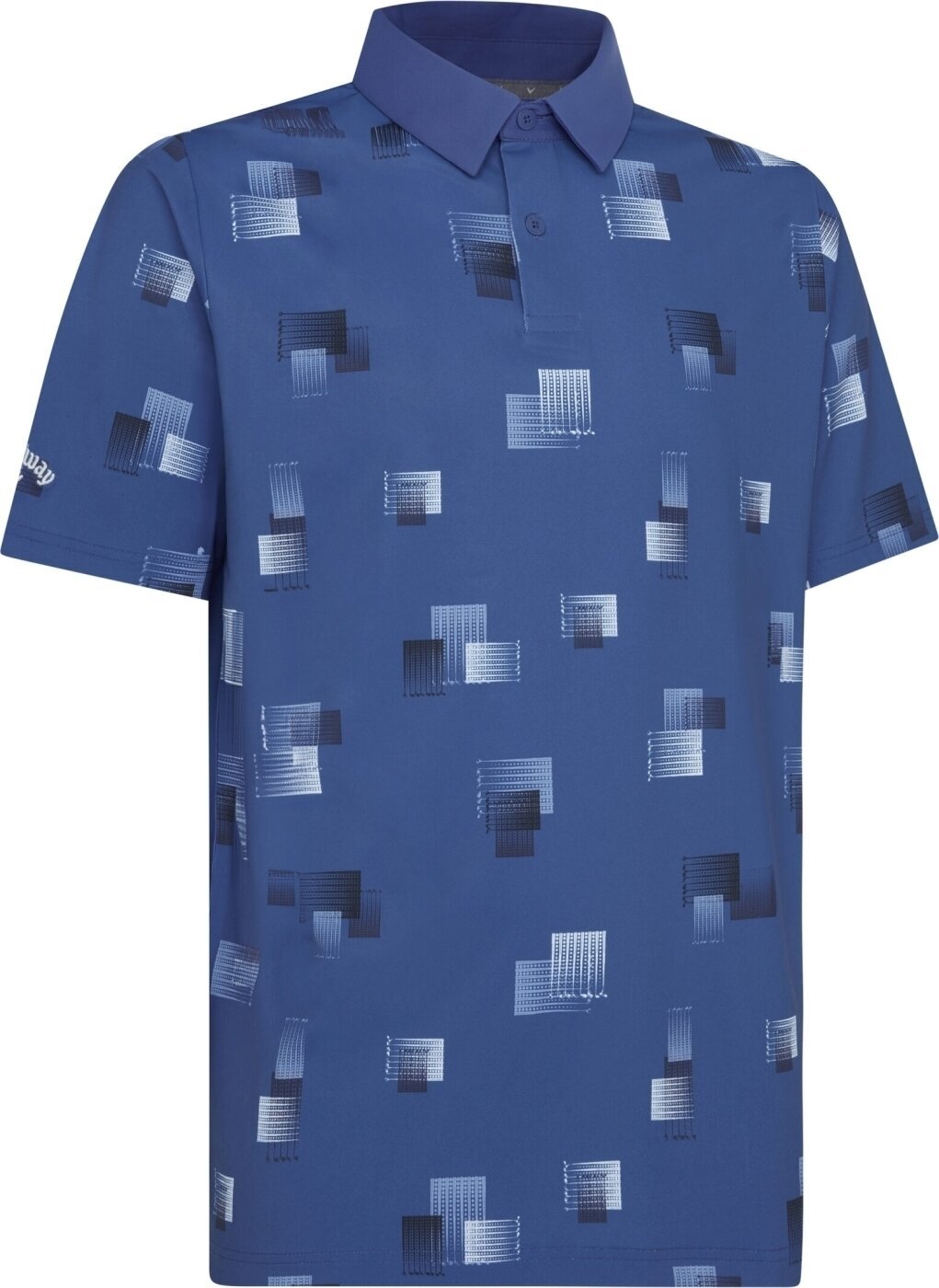 Camisa pólo Callaway Clubs Mens Galaxy Blue L Camisa pólo