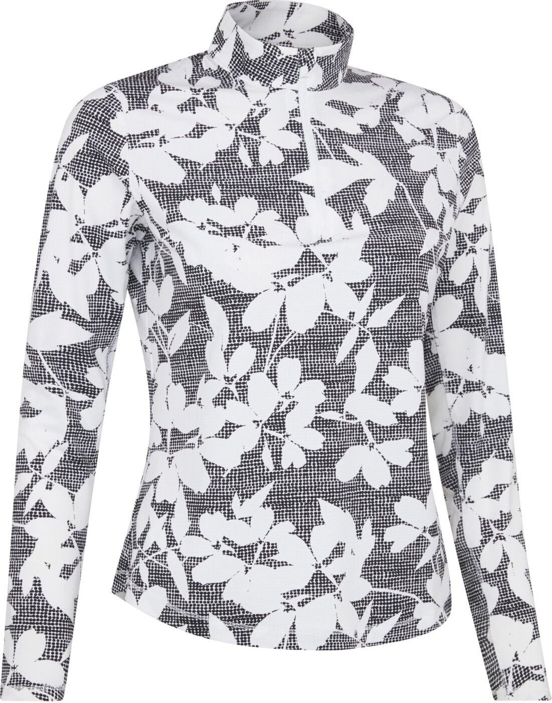 Mikina/Svetr Callaway Womens Textured Abstract Print Long Sleeve Top Caviar L Sweatshirt