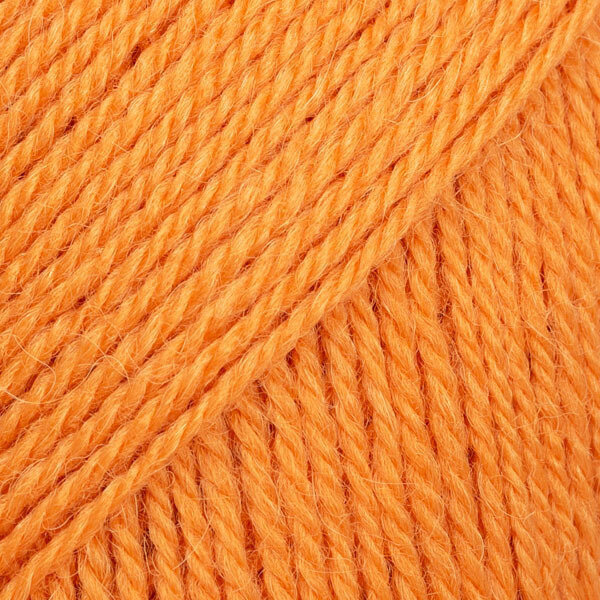 Pletilna preja Drops Flora Uni Colour 29 Tangerine Pletilna preja