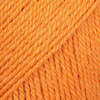 Knitting Yarn Drops Flora Uni Colour 29 Tangerine Knitting Yarn - 1