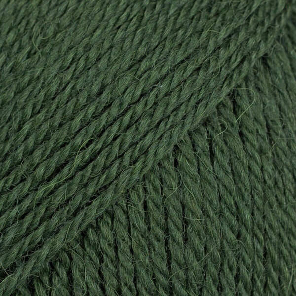 Przędza dziewiarska Drops Flora Uni Colour 32 Dark Green Przędza dziewiarska