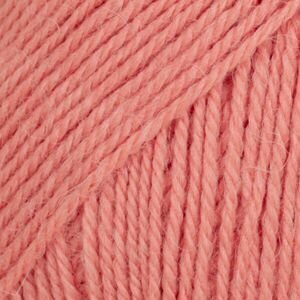 Pletací příze Drops Flora Uni Colour  20 Peach Pink Pletací příze