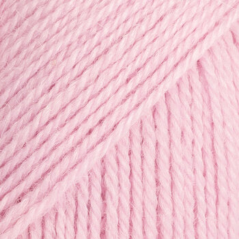 Strickgarn Drops Flora Uni Colour 21 Pink Strickgarn - 1