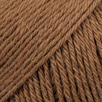 Knitting Yarn Drops Nord Uni Colour 22 Chestnut Knitting Yarn - 1