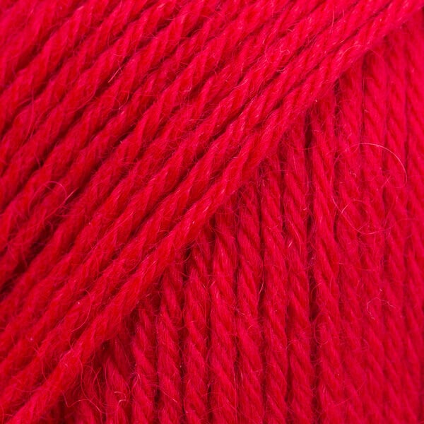 Knitting Yarn Drops Nord Uni Colour 14 Red Knitting Yarn