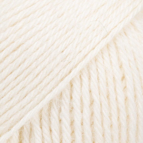 Strickgarn Drops Nord Uni Colour 01 Off White Strickgarn