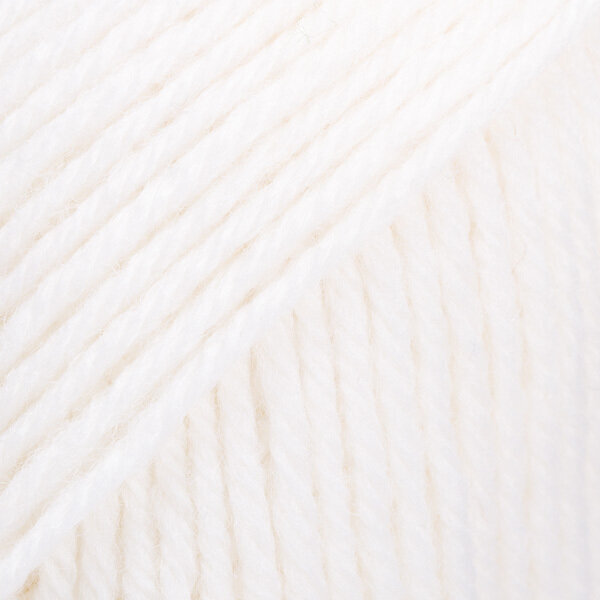 Knitting Yarn Drops Karisma Uni Color 19 White Knitting Yarn