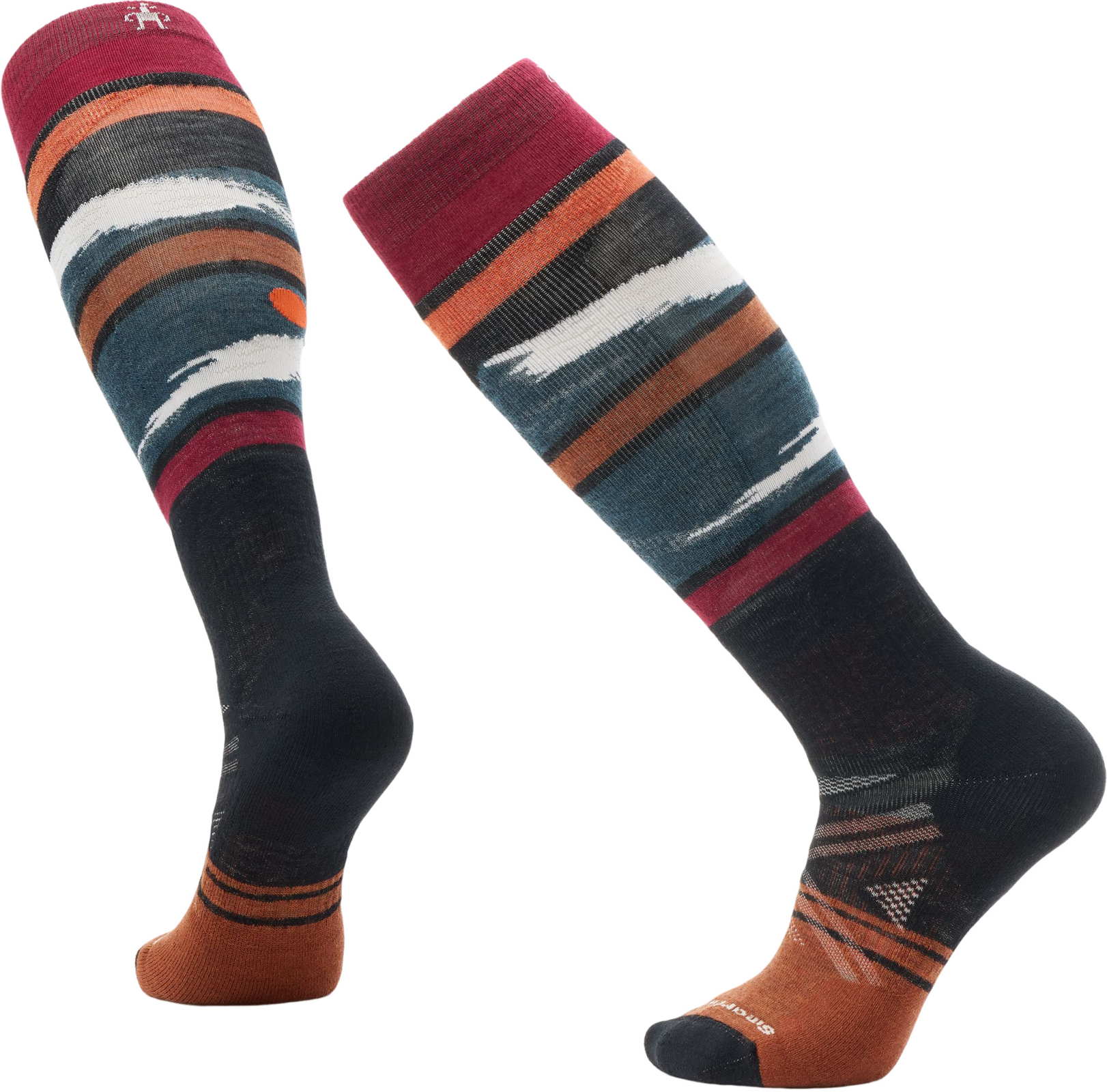 Ski Socken Smartwool Ski Full Cushion Midnight Ski Pattern OTC Black M Ski Socken